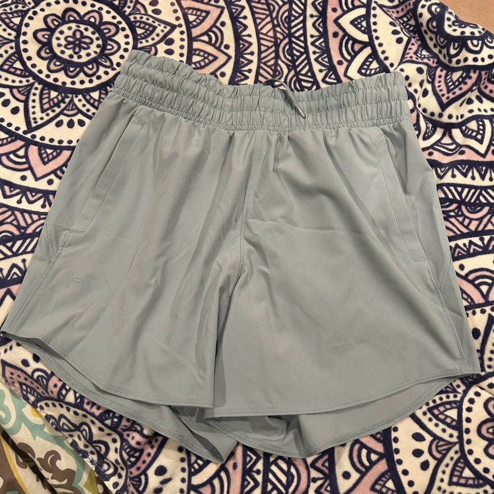 Under Armour Gray Athletic Shorts with Elastic Waistband